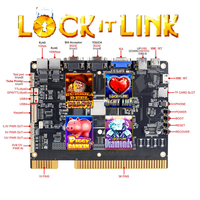 Carte de jeu PCB à monnayeur Lock It Link 4-en-1 pour jeux de compétences à écran vertical, pour machine de divertissement d'arcade