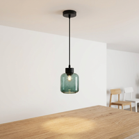 Lámpara Colgante Decorativa para Cafetería, Estilo Postmoderno Nórdico, para Restaurante, Bar, LED, Vidrio, Minimalista, Plateada, Luces Nórdicas