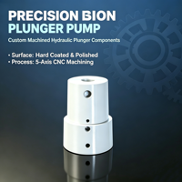 Komponen Pompa Plunger Presisi Baja Tahan Karat yang Dibuat dengan Mesin CNC 5-Axis dengan Permukaan Berlapis Keras dan Proses Broaching.