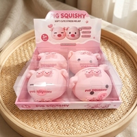 Jouet Squishy Cochon Rose Géant en Gros, Jouet Anti-Stress Doux à Rebond Lent avec Boîte de Présentation