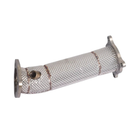 Collecteur d'échappement avant isolé en acier inoxydable SS304 pour Audi A4 A5 Q5 2.0T B9 2020-2024 – Réduit la pression d'air en retour