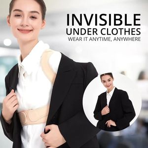 สายรัดไหล่แบบเปิด สายรัดยืดหลังแบบซ่อนเพื่อปรับปรุงท่าทางหลังค่อม สายรัดเปิดไหล่ สายรัด<span class=keywords><strong>หลัง</strong></span>ตรง - Product Image 2