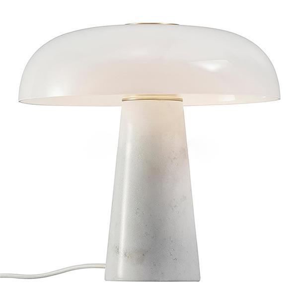 Modern Designer Minimalist Table Lamp, Nordic Marble Hotel Room Table Lamp, Living Room & Bedroom Glass Table Lamp.