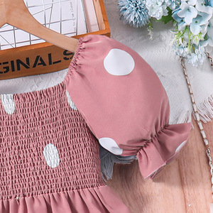 Vestido <span class=keywords><strong>de</strong></span> Princesa <span class=keywords><strong>de</strong></span> Verano <span class=keywords><strong>para</strong></span> Niñas <span class=keywords><strong>Adolescentes</strong></span> y Niñas Grandes <span class=keywords><strong>de</strong></span> 3, 6 y 7 Años con Mangas Cortas, Estampados <span class=keywords><strong>de</strong></span> Lunares y Diseño hasta la Rodilla - Product Image 3
