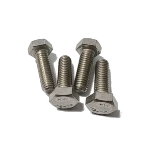 גבוהה באיכות Inox 303 נירוסטה A2-70 A4-80 DIN933 ISO4014 Hex ראש בורג בהיר מלוטש ISO4014 האנדאן מחברים