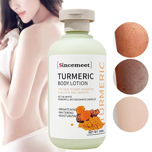 Parfum personnalisé de marque privée 300ml Lotion corporelle blanchissante pour la peau au curcuma biologique élimine la mélanine maintient la peau lisse et claire <span class=keywords><strong>Lait</strong></span> corporel - Product Image 1