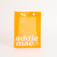 Faible MOQ, seulement 50 pièces, trousse de toilette en PVC transparente personnalisée, colorée, néon, pour cosmétiques, maquillage, soins de la peau, sac cadeau en plastique imperméable