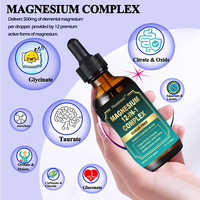 Rosebest Certifié GMP OEM Marque Privée Naturel Sans Sucre 500mg Complexe de Magnésium 12-en-1 Gouttes Liquides Complément Alimentaire