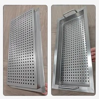 Plaque perforée en acier galvanisé inoxydable, maille perforée à tissage plat, maille filtrante pour dissipation thermique, maille de protection personnalisable
