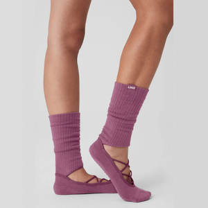 بيع بالجملة مخصص للسيدات نقطة طاقم الغراء عدم الانزلاق الجوارب اليوغا عالية الجودة حزام بيلاتيس الجوارب يمكن تخصيص الشعار - Product Image 2