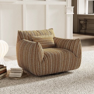 Fauteuil lounge carré nordique contemporain avec rotation à 360° °   Fauteuil pivotant design pour <span class=keywords><strong>une</strong></span> <span class=keywords><strong>personne</strong></span> - Product Image 4