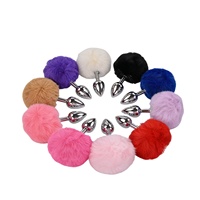 Petit plug anal en métal pour homme, 3,2 cm, avec queue en fourrure, jouet de stimulation pour adultes adapté aux débutants, pour jeux anaux, fabriqué en Chine