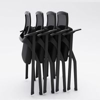 Chaise de bureau ergonomique moderne à dossier haut en maille XTBGY-068, hauteur de siège réglable, base chromée, tissu de haute qualité