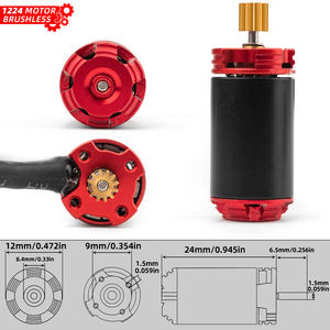 RC 1224 Motor sin escobillas para <span class=keywords><strong>Axial</strong></span> Traxxas RC Crawlers <span class=keywords><strong>1</strong></span>/<span class=keywords><strong>24</strong></span> piezas de coche Accs juguetes camiones tanques 1224 DC Motor sin escobillas RC - Product Image 2
