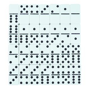 Nhà Máy Bán buôn 5412 đôi 6 Jumbo <span class=keywords><strong>Domino</strong></span> <span class=keywords><strong>Set</strong></span> 28 cái Dominos khối với hộp PVC trong một tùy chỉnh hộp PVC - Product Image 2