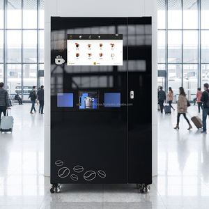 Fully <b>Automatic</b> Freshly Ground <b>Coffee</b> Vending <b>Machine</b> with Ice Maker 27 Inch Touch Screen Smart <b>Coffee</b> Station - Product Image 1