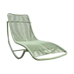 New style leisure fabric iron metal frame bed rocking lounge chair from China famous company