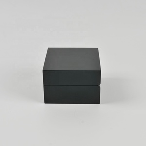 Logotipo personalizado brillo negro laca de madera de un solo reloj caja de embalaje de los hombres reloj de madera caja - Product Image 4