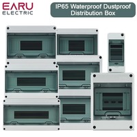Boîte de distribution de disjoncteurs EARU WAY IP65 DC, boîte de jonction électrique extérieure en plastique PC/ABS, photovoltaïque HT-5/8/12/15/18/24