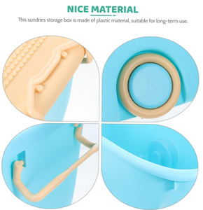 <b>Large</b> Flexible Plastic Storage Containers Wheels Handles Cute Macaron Color Kids Toys Storage Boxes <b>Bins</b> Injection Rectangle - Product Image 4