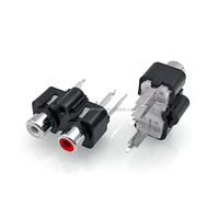 CONNECTEUR RCA 2 TROUS DE HAUTE QUALITÉ RCA-227 pour AUDIO & VIDEO VERTICAL PCB Mount Utilisation pour être TV