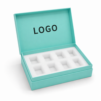 Boîte cadeau en papier de luxe avec logo personnalisé, vente en gros, boîte à bijoux en carton rigide avec insert en mousse, OEM ODM