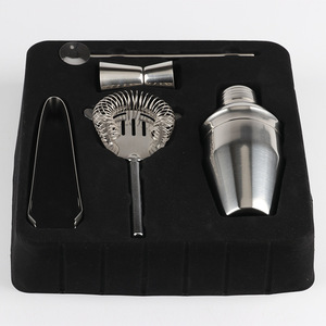 Juego de 5 piezas de acero inoxidable para coctelería, mezclador de cócteles, juego de herramientas de bar, regalo - Product Image 6