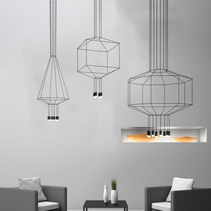 Nordic Minimalist Light Modern Black Led Wireflow <strong>Hanging</strong> Adjustable Height Eye Caring Linear Pendant Lamp <strong>for</strong> <strong>Home</strong> <strong>Bar</strong> - Product Image 5