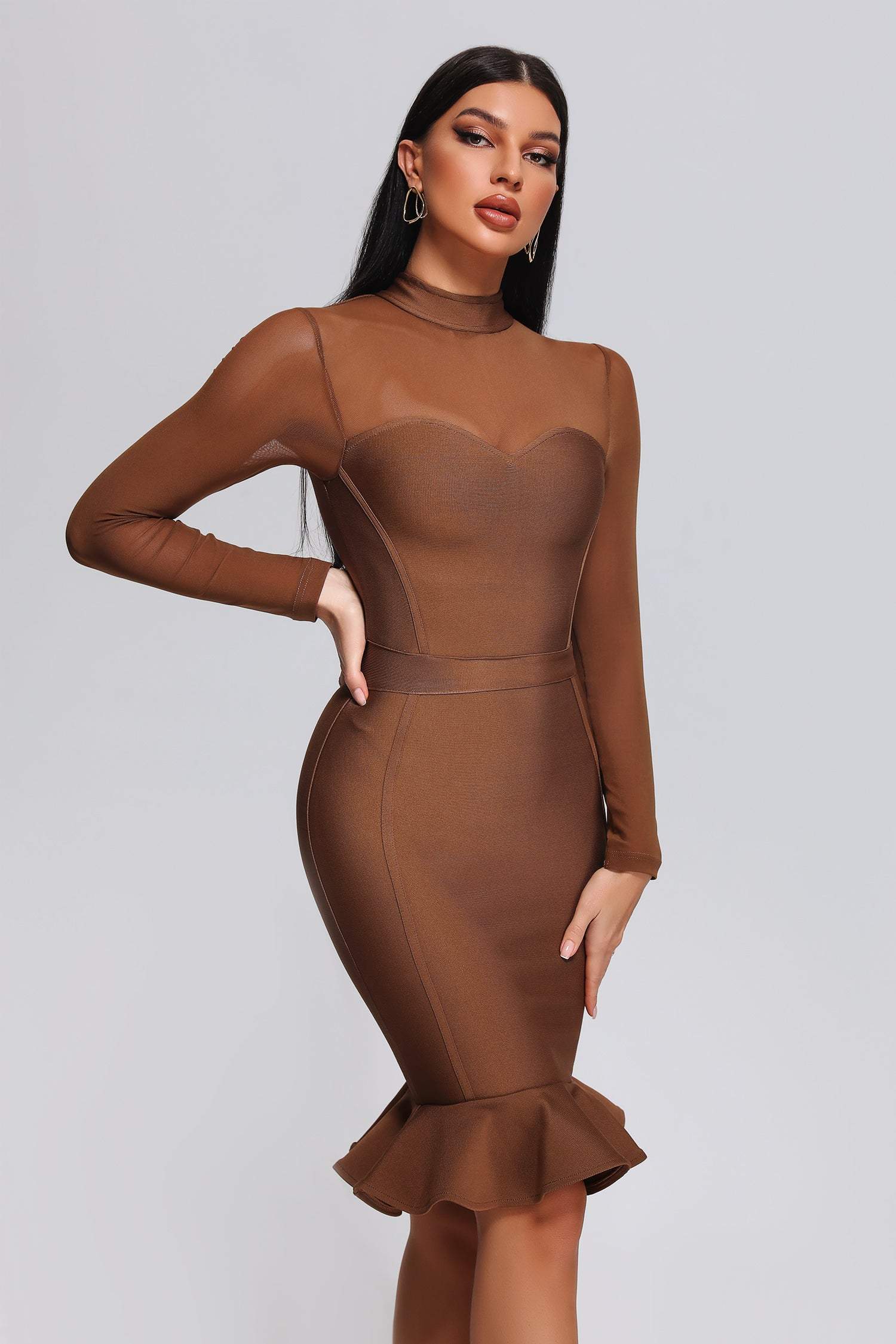 BEISHI Women's Mermaid Bodycon Dress - Elegant & Sustainable