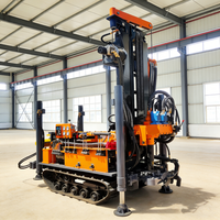 Machine de forage de puits pneumatique de 160 m, équipement de forage d'eau polyvalent pour le forage de puits