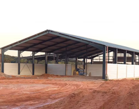 Atelier préfabriqué d'entrepôt de Structure en acier avec plaque d'acier de couleur