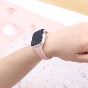 Relojes de pulsera deportivos de silicona correa de reloj para <span class=keywords><strong>Apple</strong></span> <span class=keywords><strong>Watch</strong></span> Series 10 9 8 7 <span class=keywords><strong>6</strong></span> 5 SE correas de reloj inteligente 41mm 42mm 44mm 49mm - Product Image 3