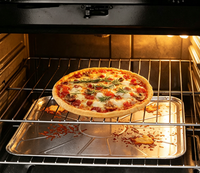 Plateaux de cuisson rectangulaires en aluminium, bac anti-goutte, lot de 20, vente en gros, résistants au four et au congélateur