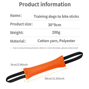 Professional <b>Dog</b> Bite Tug Toy with 2 Strong Handles - Durable Suit Material for Working <b>Dogs</b> Bite Training Aggressive Chewers - Product Image 3