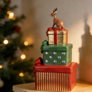 Adornos <span class=keywords><strong>de</strong></span> Resina Personalizables BZY, Decoración para el Hogar, Regalos Navideños, Diseño <span class=keywords><strong>de</strong></span> <span class=keywords><strong>Reno</strong></span> y Torre <span class=keywords><strong>de</strong></span> Regalos - Product Image 2