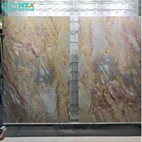 HZX Pierre naturelle ultra-fine translucide, aspect ardoise, flexible, décorative, dalle de pierre, bar, club, KTV, revêtement mural de fond