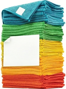 Serviettes de voiture carrées en microfibre tricotée super douce à séchage rapide pour le nettoyage et le séchage - Product Image 2