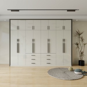 Armadio Elegante in Legno per <span class=keywords><strong>Camera</strong></span> <span class=keywords><strong>da</strong></span> <span class=keywords><strong>Letto</strong></span> 2025 con Cassetti, Mobili Guardaroba di Qualità Direttamente dalla Fabbrica per Cabina Armadio e Contenimento Domestico - Product Image 1