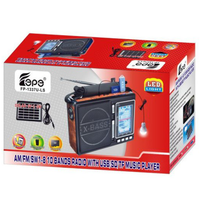 Fp 1337U Fp-1337U 1338U Fepe X-Bass Solar-Energie AM/FM/SW 1-8 10 Weltempfänger-Radio mit Weltbandempfang