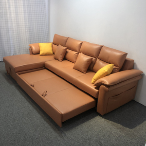 Ensemble de canapé-lit en cuir PU personnalisé avec chargeur USB <span class=keywords><strong>promotion</strong></span> bon prix rangement pour salon canapé-lit pliant en L - Product Image 3