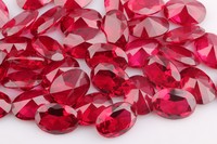 Coupe ovale 3*5mm Nature Ruby Stone 5 # Carat Red Gemstone Traitement chauffé Meilleur prix par carat