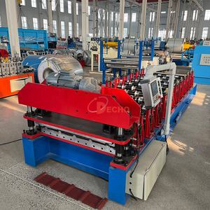 880 высокоскоростная полностью автоматическая индивидуальная Однослойная трапециевидная железная листовая машина для формовки черепицы с 5 ребер - Product Image 3