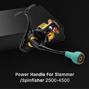 Empuñadura para carrete de pesca de 66 mm con mango azul de TPE de 27 mm para Slammer Spinfisher 2500 4500 - Product Image 2