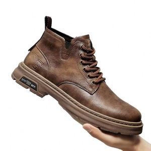 Chaussures en cuir décontractées tendance pour hommes - Product Image 4