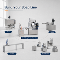 Ligne de production de savon miniature à petite échelle 20-200 kg/h pour petite usine, faible investissement, rendement élevé sur l'investissement