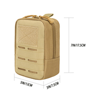 Sac de taille tactique MOLLE pochette étanche EDC avec support de téléphone ceinture sac utilitaire pour extérieur/EDC