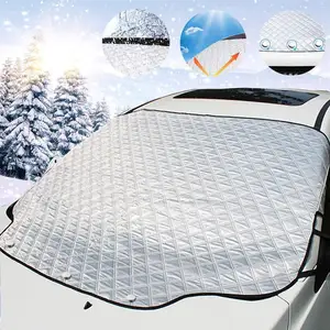 UV Protection Magnetic 4 Layers Windproof Car Cover Snow Proof Water Proof Snow Cover