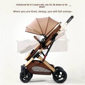 Großhandel China Fabrik Luxus Neugeborenen Kinderwagen Reise Buggy Faltbarer Baby-Kinderwagen Kombikinderwagen 3 in 1 mit Autositz - Product Image 5