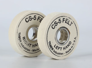 Ruedas abrasivas manuales de papel de lija Taber CS-0, CS-5, CS-10, CS-10F, CS-17, H-10, H-18, H-22, S-11, S-39 - Product Image 2