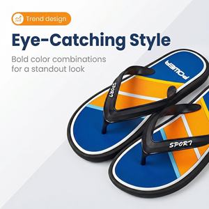 Chanclas de PVC para hombre, pantuflas de suela suave para interiores y exteriores, calzado cómodo de verano para parejas - Product Image 4